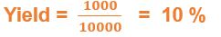 Formula for bond yield
