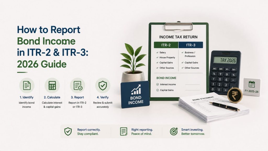 How to report bond income in ITR 3 and ITR 3