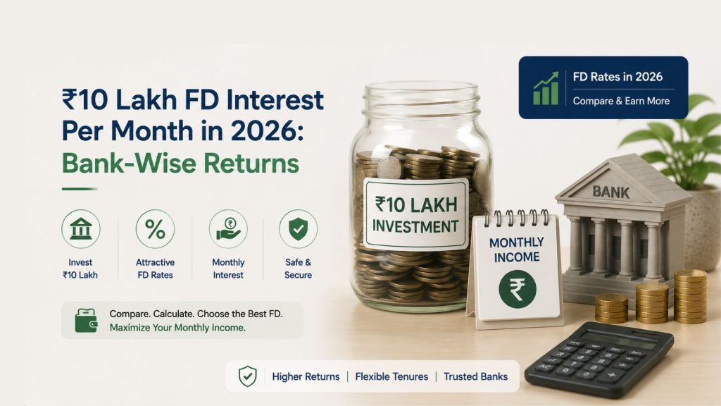 10 Lakh FD Interest Per Month