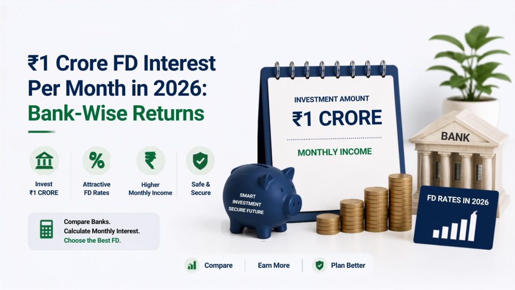 1 CRORE FD Interest Per Month in 2026